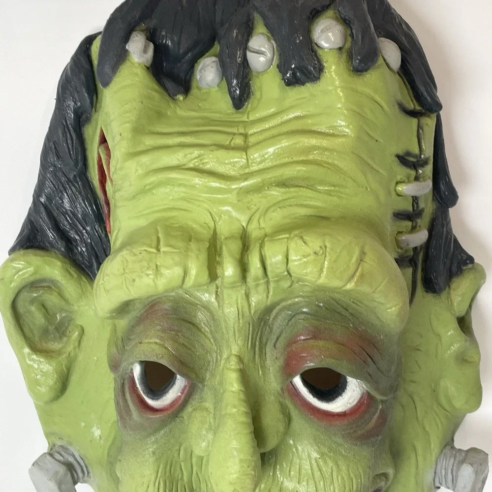 RARE VTG Frankenstein Halloween Latex Mask By Rev‎ Made In Mexico KBF With Tag